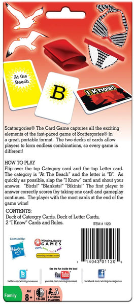 Scattergories Card Game