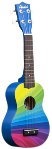 Amahi Ukulele Rainbow Wave Design