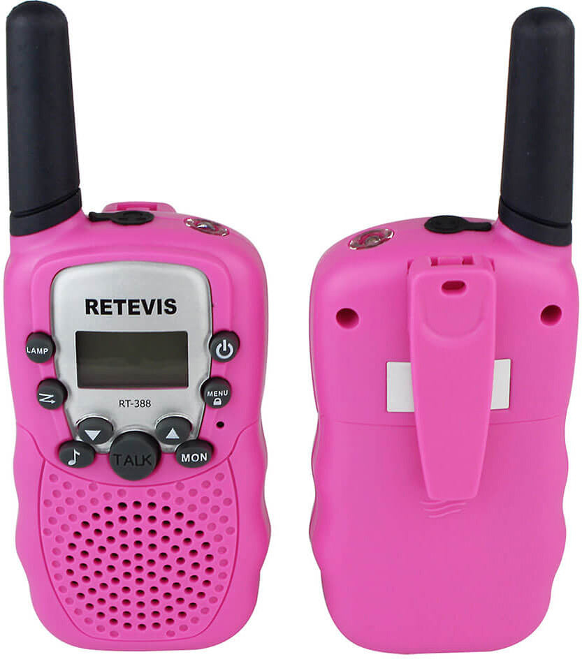 Walkie Talkie / Flashlight Pink Set of 2