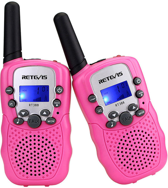 Walkie Talkie / Flashlight Pink Set of 2