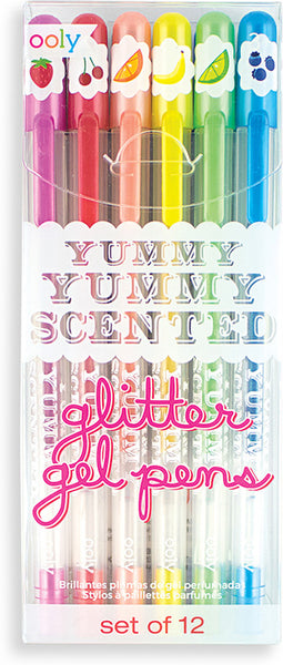 Yummy Yummy Scented Glitter Gel Pens 12pc